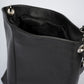 CORINNE Leather Shoulder Bag - Black