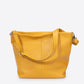 CORINNE Leather Shoulder Bag - Senape
