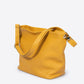 CORINNE Leather Shoulder Bag - Senape