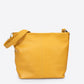 CORINNE Leather Shoulder Bag - Senape