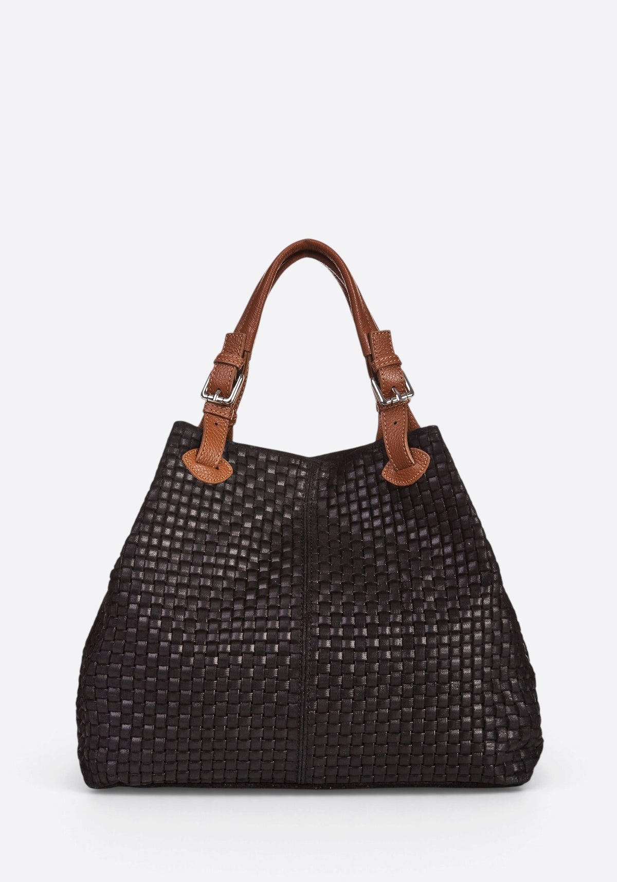 ARIA Leather Tote Bag - Black