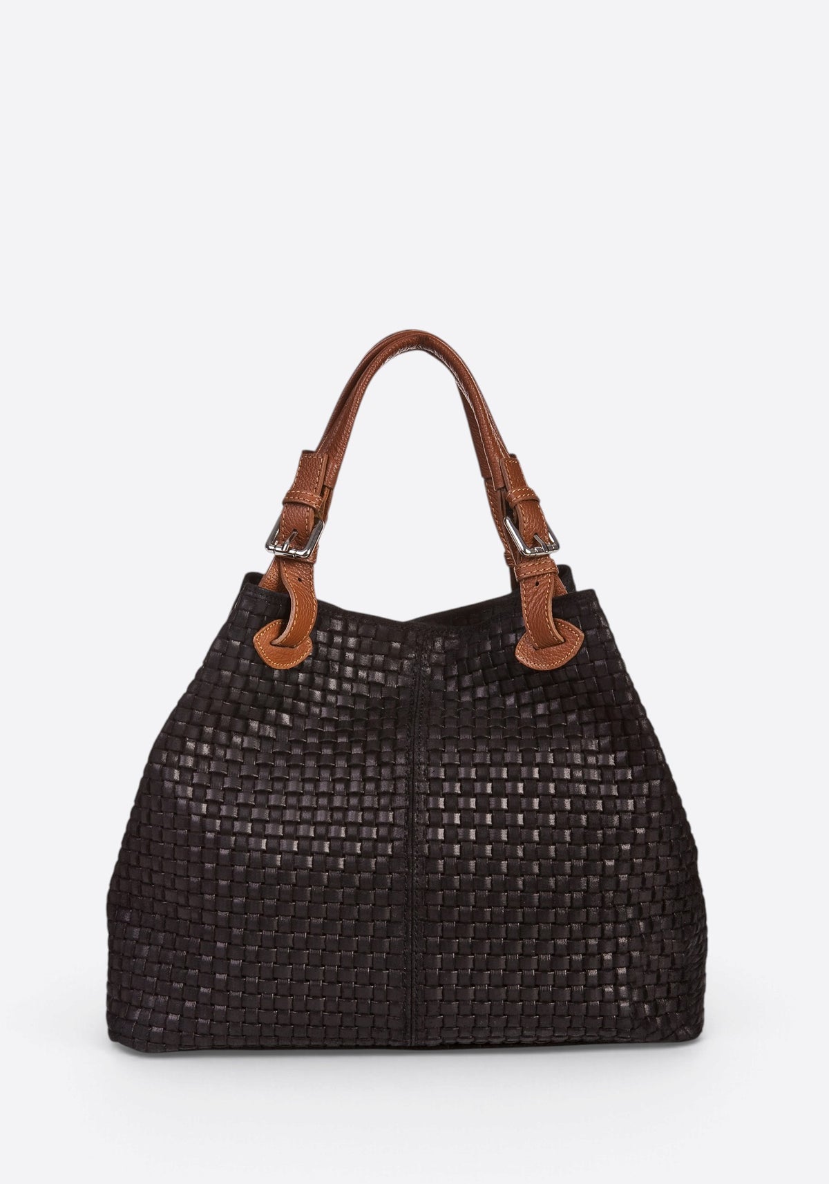 ARIA Leather Tote Bag - Black