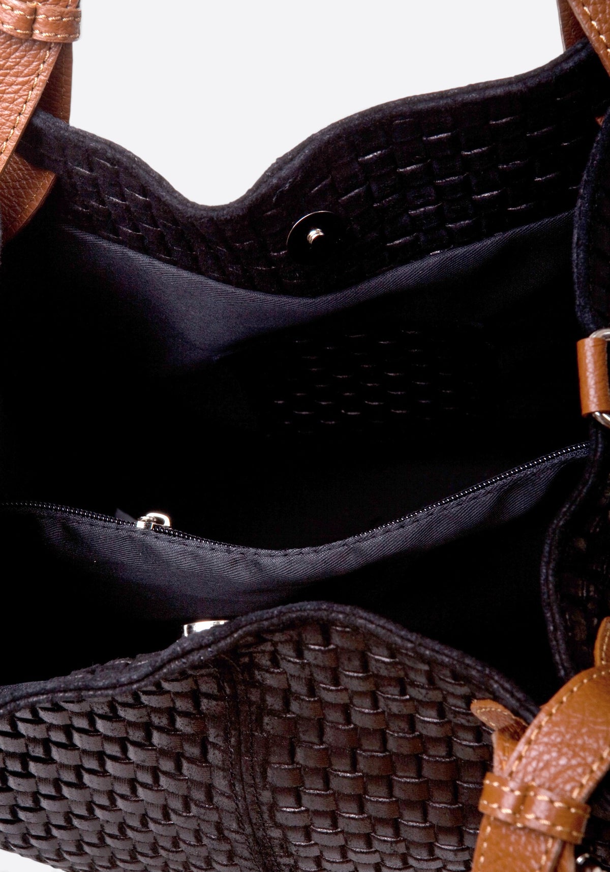 ARIA Leather Tote Bag - Black