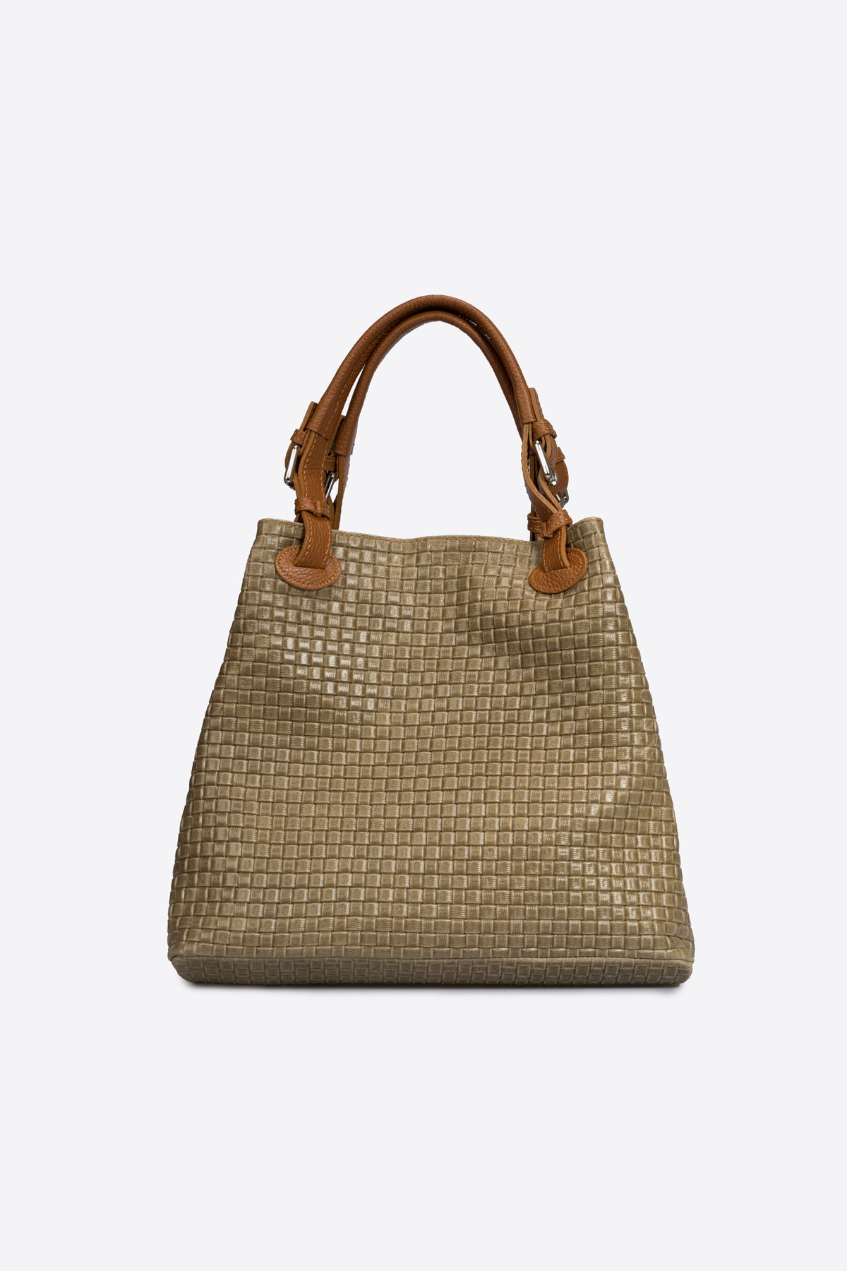 ARIA Leather Tote Bag - Fango