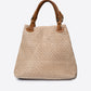 ARIA Leather Tote Bag - Taupe