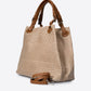 ARIA Leather Tote Bag - Taupe