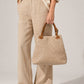 ARIA Leather Tote Bag - Taupe
