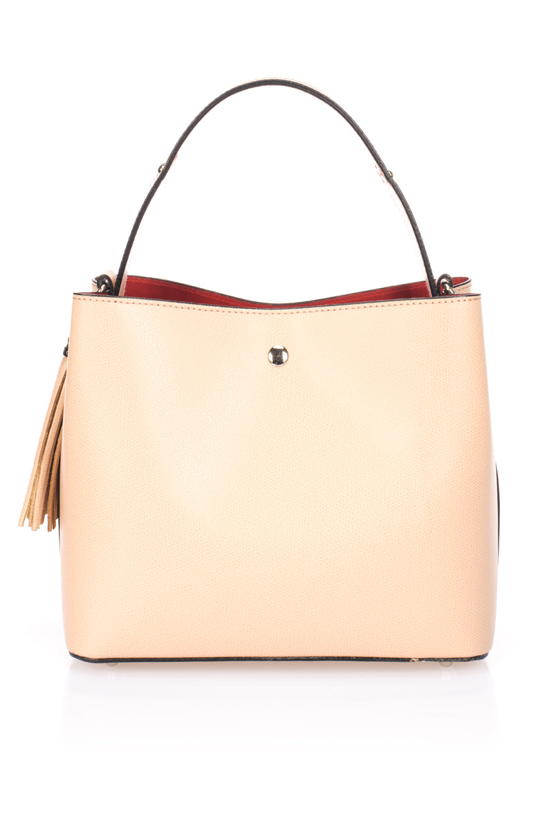 Leather Top Handle Bag 4310 - Rose