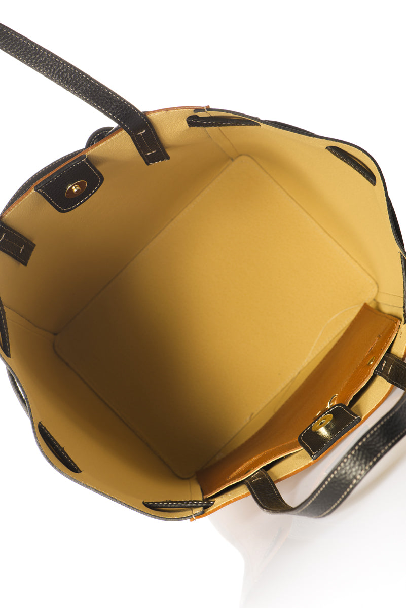 Leather Clutch 7543 - Cognac