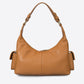 LOUISE Leather Top Handle Bag - Cognac