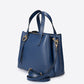 EMILY Leather Top Handle Bag - Blue