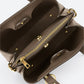 EMILY Leather Top Handle Bag - Fango