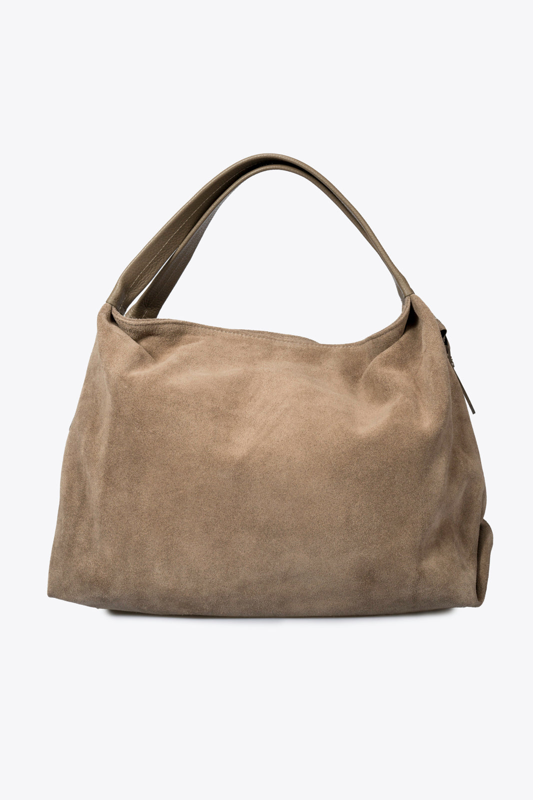 NOEMIE Leather Top Handle Bag - Taupe
