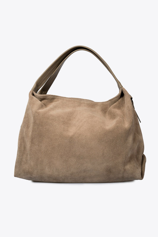 NOEMIE Leather Top Handle Bag - Taupe