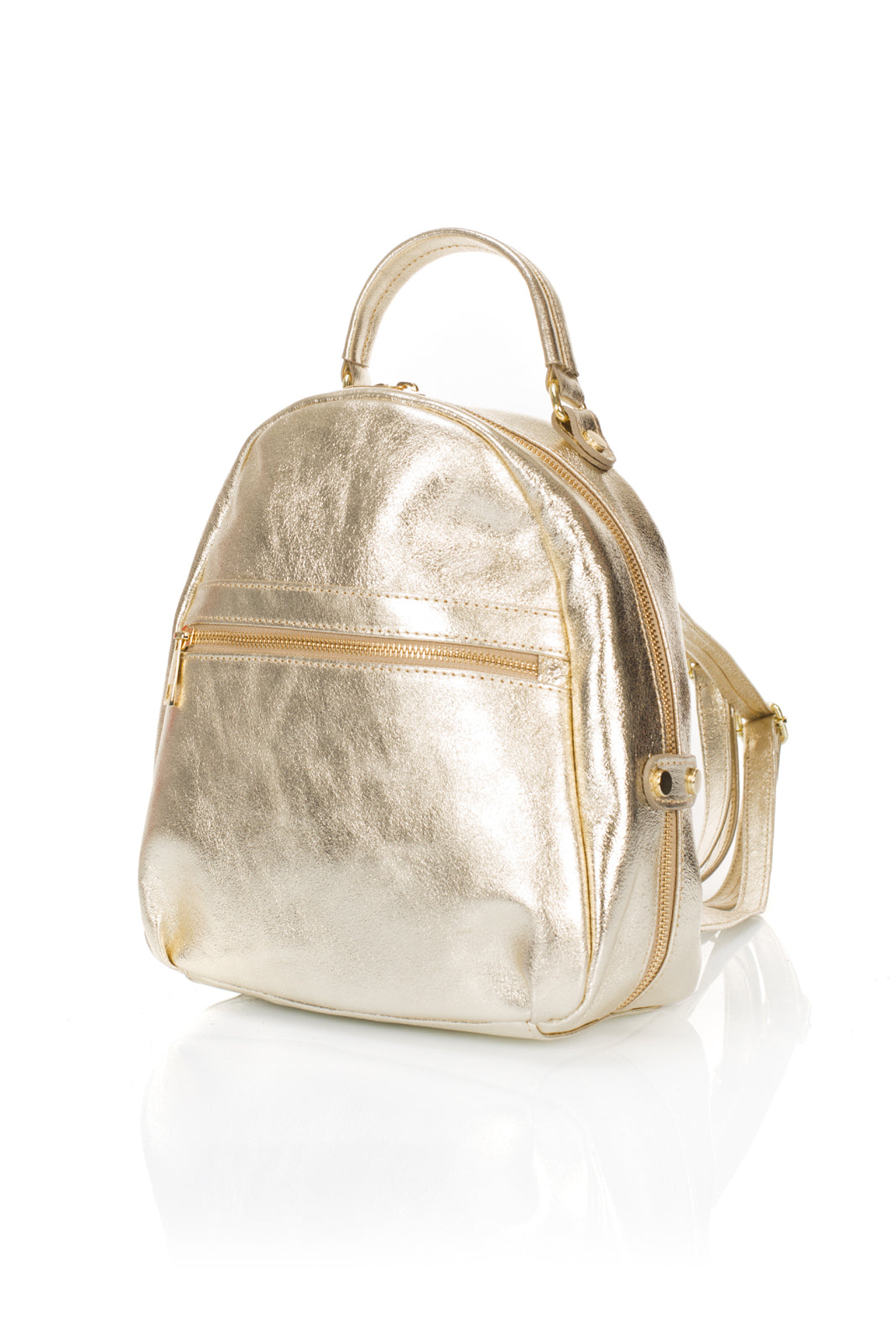 Leather Bucket Bag 5384 - Gold