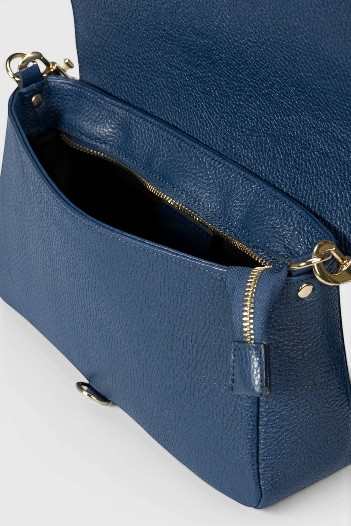 JULES Leather Crossbody Bag - Blue
