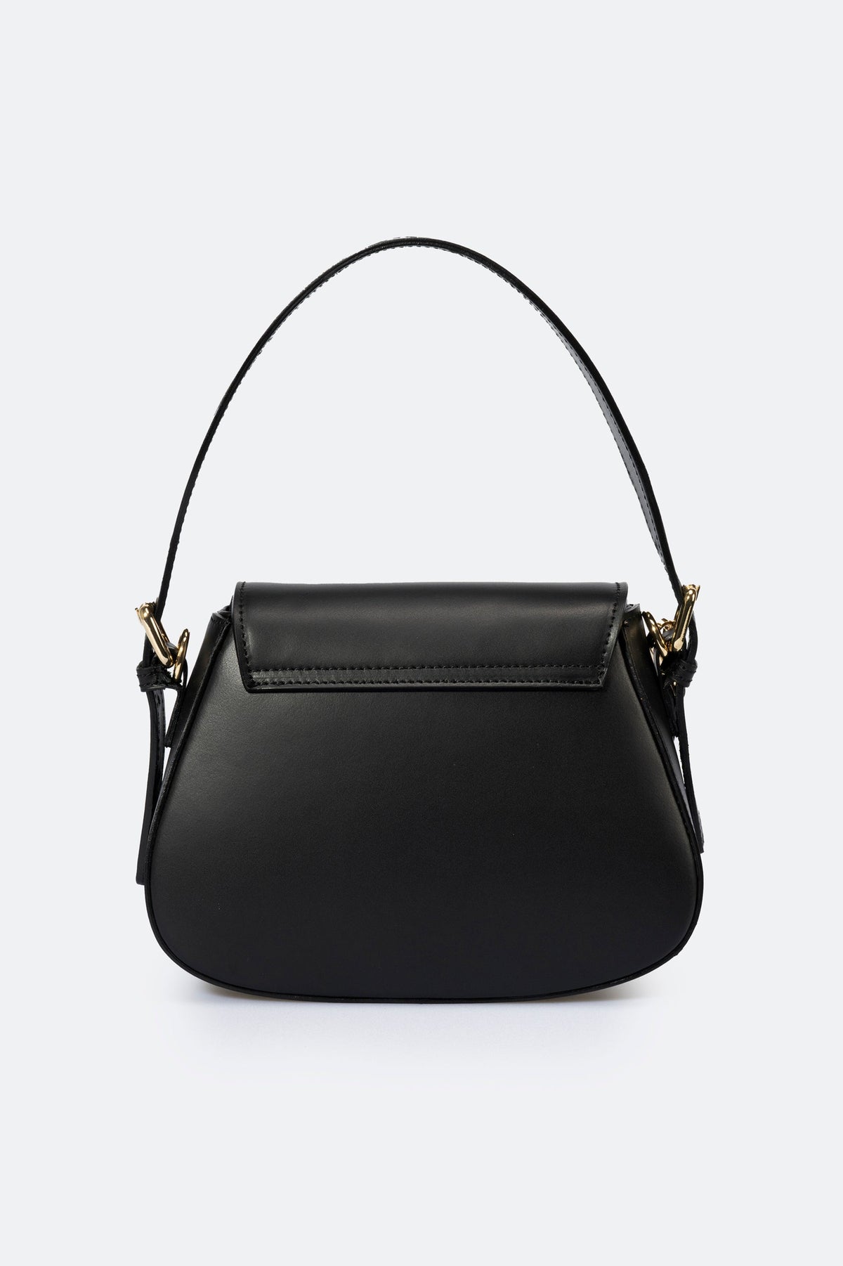 EDNA Leather Shoulder Bag - Nero
