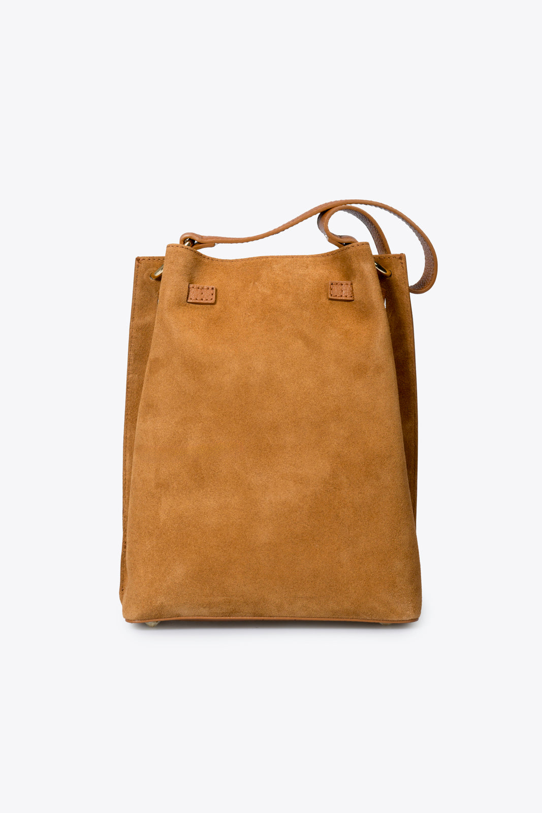 TERRY Leather Shoulder Bag - Cognac
