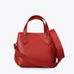 MINA Leather Top Handle Bag - Red