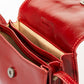 Leather Crossbody Bag 1045 - Red