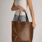 BRENDA Leather Shoulder Bag - Brown