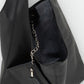 NADIA Leather Top Handle Bag - Black