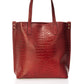 BRENDA Leather Shoulder Bag - Bordo