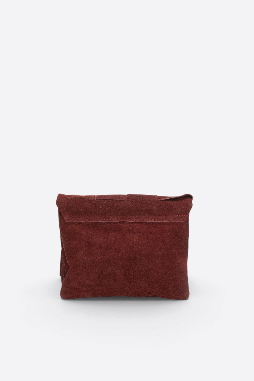 HAILEY Leather Crossbody Bag - Bordo