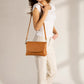 ELLA Leather Crossbody Bag - Cuoio