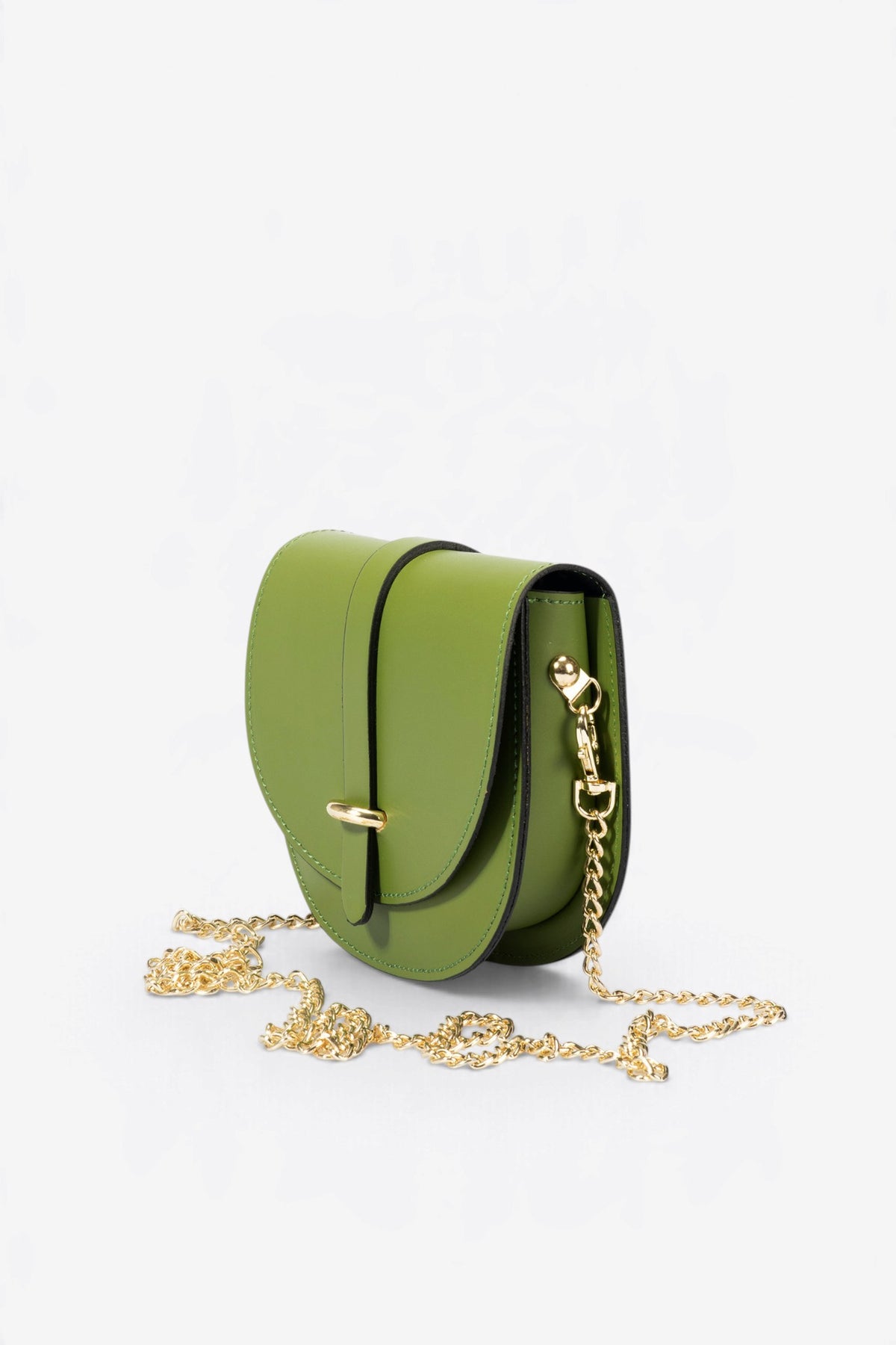 Leather Crossbody Bag 7006 - Menta