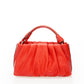 Leather Top Handle Bag 2564 - Red