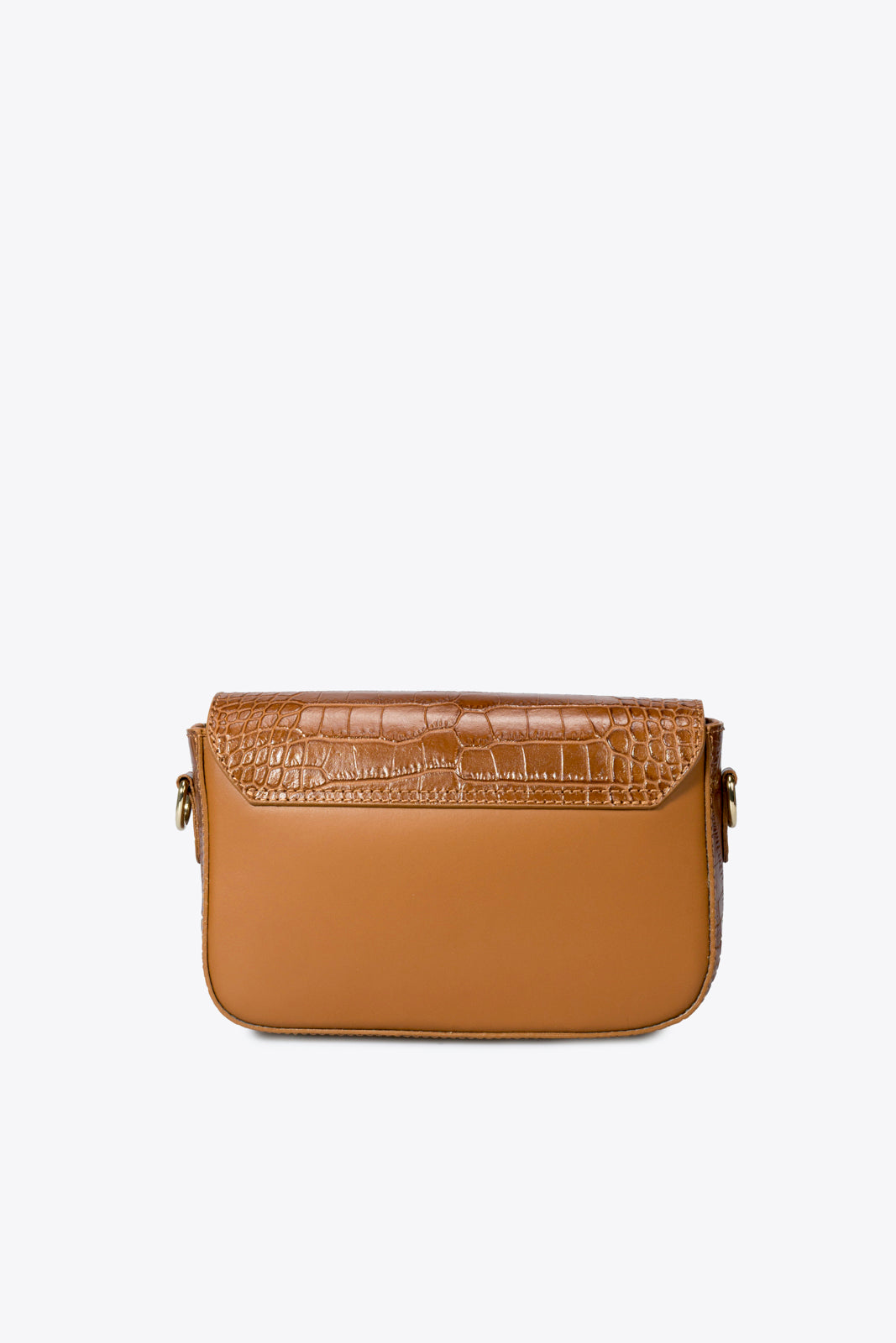 JUNO Leather Crossbody Bag - Cuoio