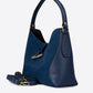ROSELLA Leather Top Handle Bag - Blue