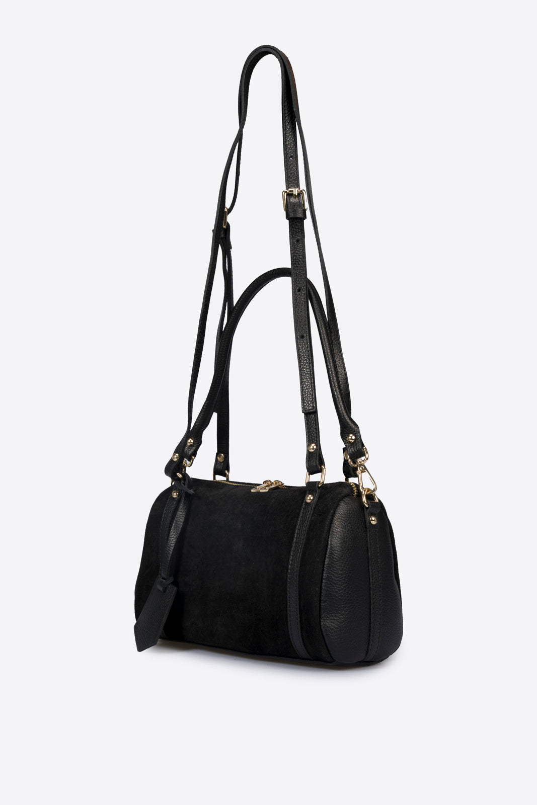 NOOR Leather Bowling Bag - Black