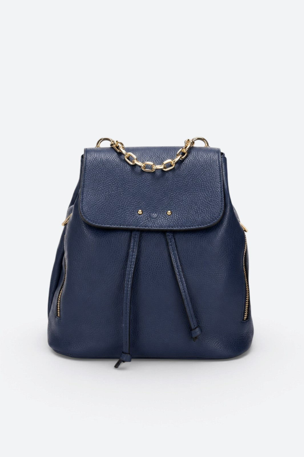 CORA Leather Backpack - Blue Jeans