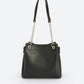 ANIKA Leather Top Handle Bag - Black