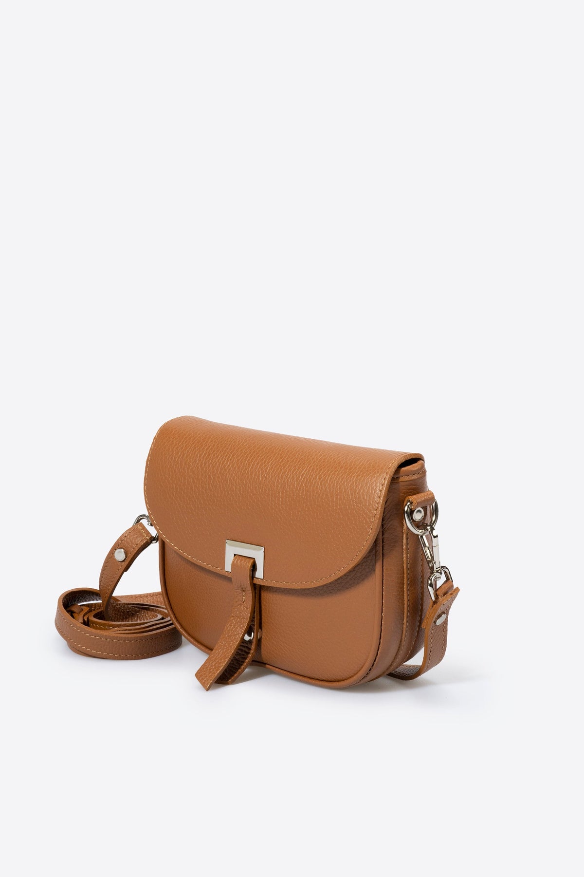BELA Leather Crossbody Bag - Cuoio