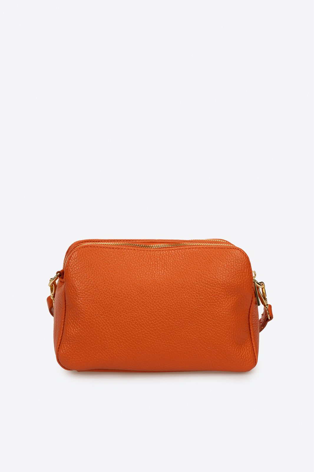 Leather Crossbody Bag 4022 - Arancio