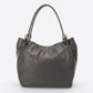 VINNIE Leather Shoulder Bag - Black