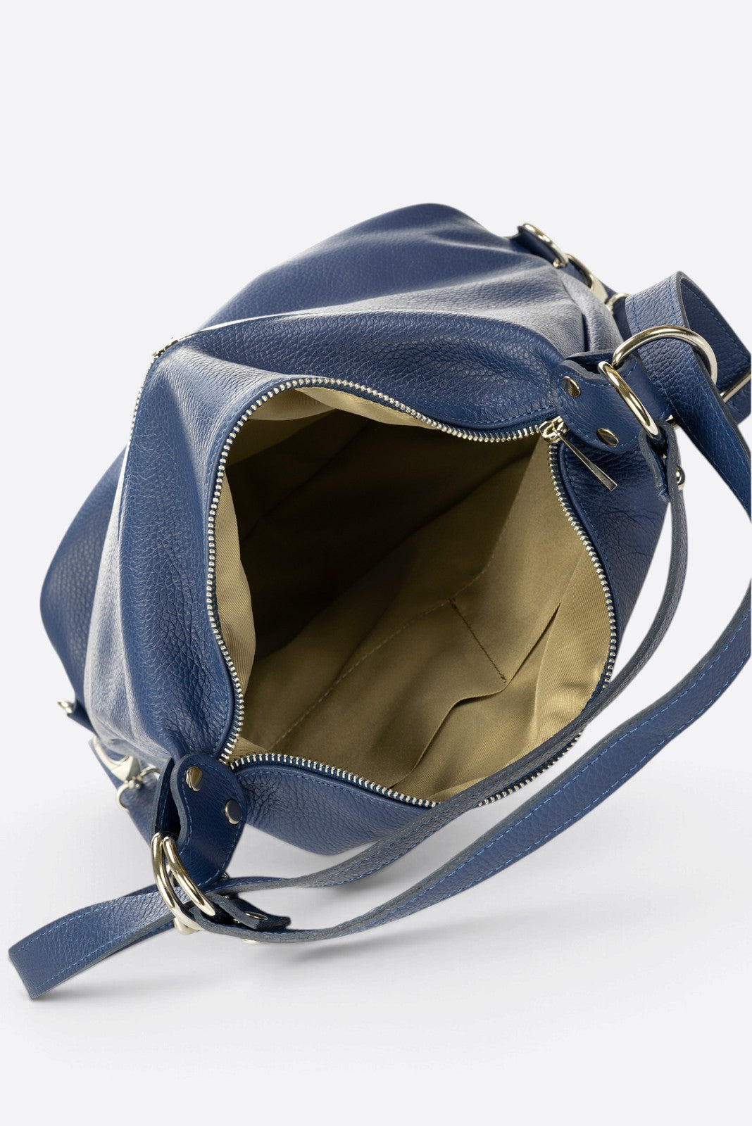 CORDELIA Leather Backpack - Blue