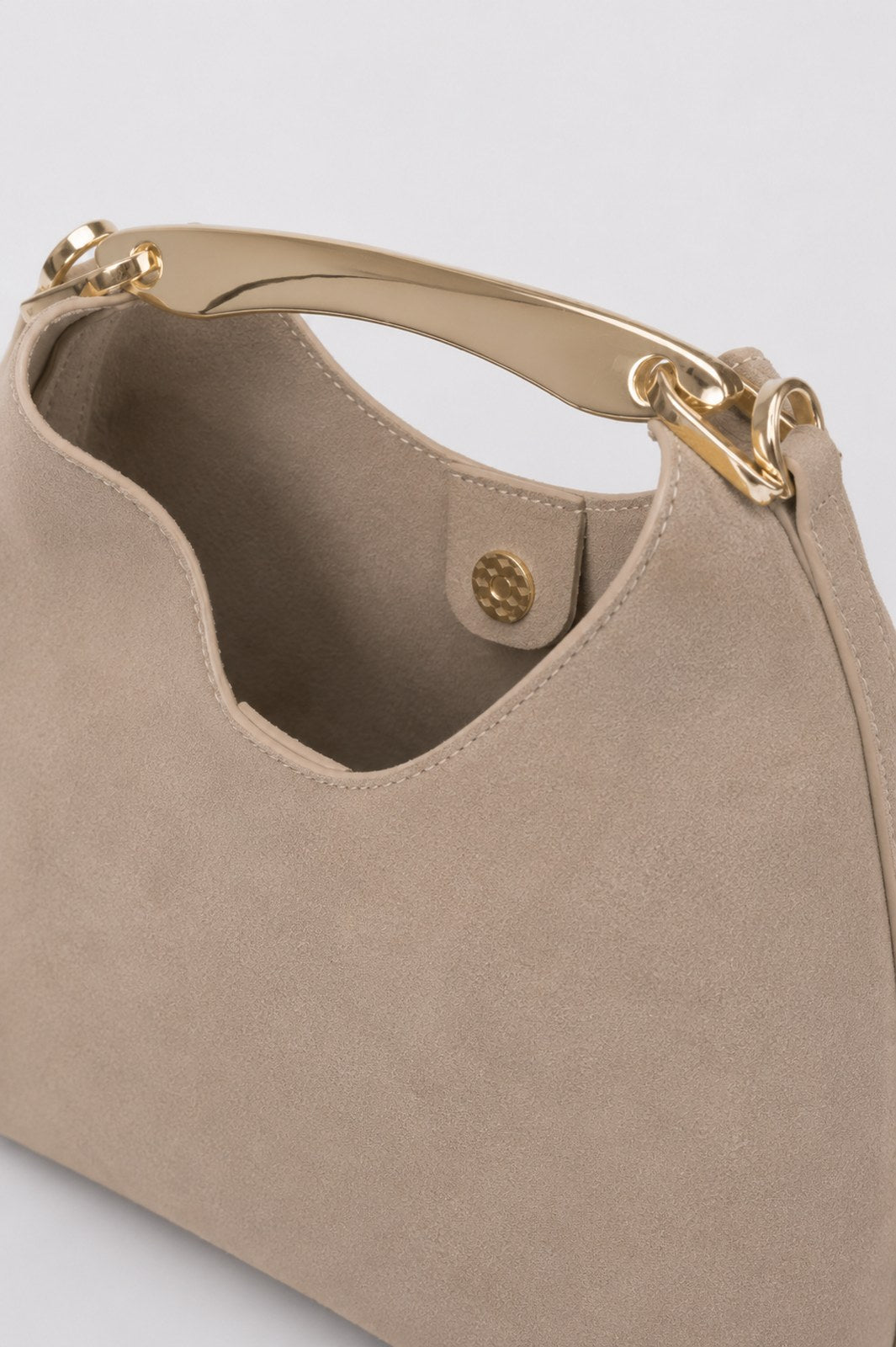 AGNES Leather Top Handle Bag - Fango