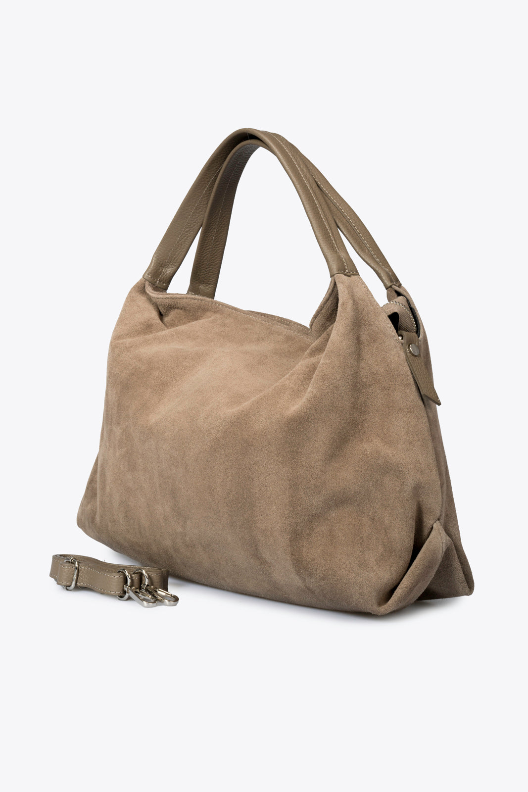 NOEMIE Leather Top Handle Bag - Taupe