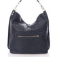 Leather Shoulder Bag 9921 - Dark Blue
