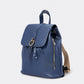 MAEVE Leather Backpack - Blue