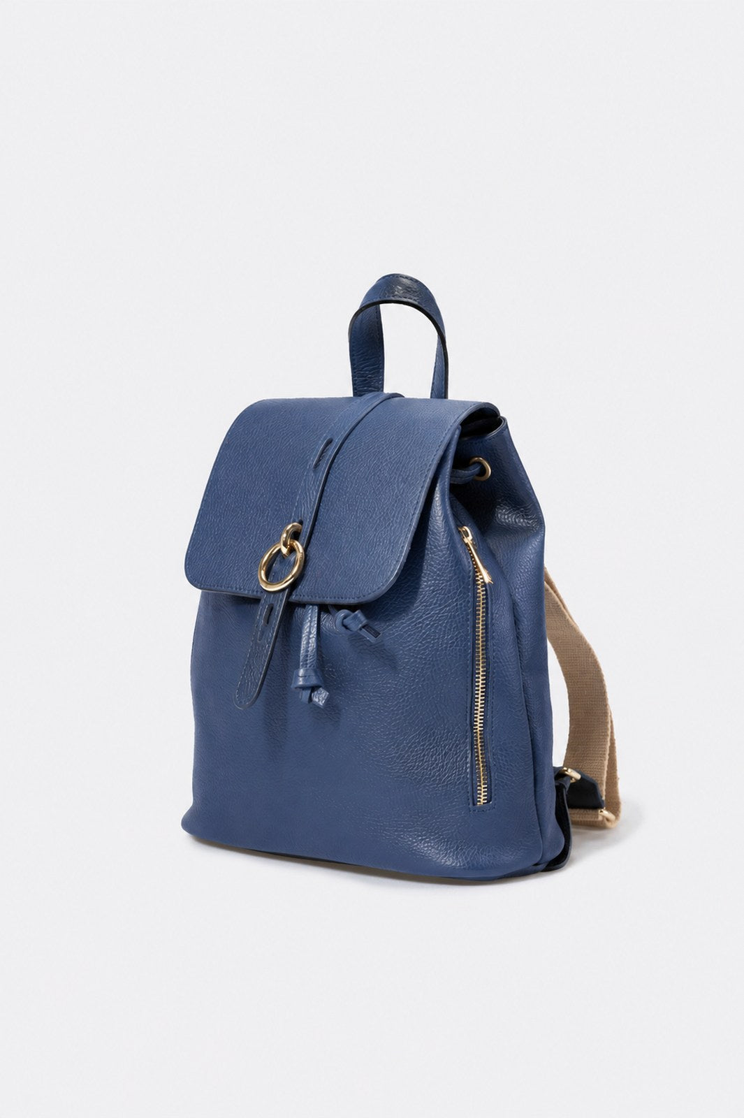 MAEVE Leather Backpack - Blue