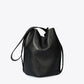 ARIAH Leather Shoulder Bag - Black