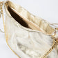 CLIO Leather Crossbody Bag - Platino