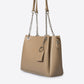 ANIKA Leather Top Handle Bag - Fango