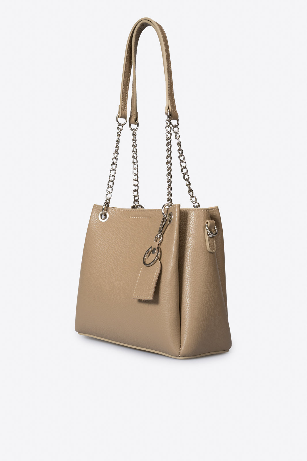 ANIKA Leather Top Handle Bag - Fango