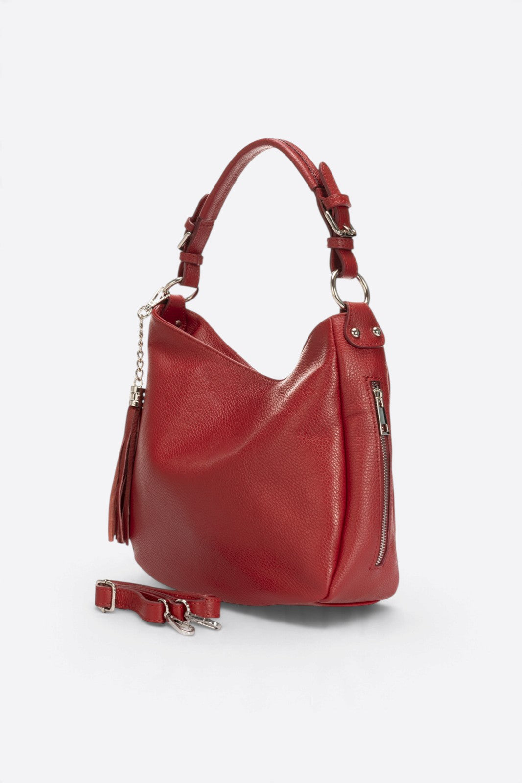 UMA Leather Top Handle Bag - Bordo